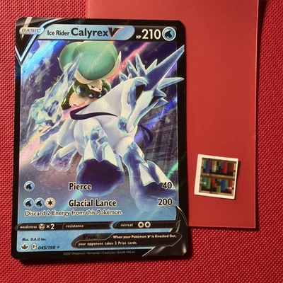 Ice Rider Calyrex V - SWSH130 - Pokemon Sword & Shield Promo Ultra Rare Card NM - Image 1 of 2