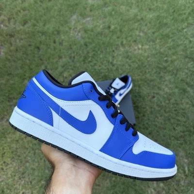 Nike Air Jordan 1 Low Game Royal 2020 5-13 blanco azul negro 553558-124 Foto 1 de 4