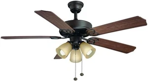 Hampton Bay Brookhurst 52" Ceiling Fan Oil Rubbed Bronze 549742 - Picture 1 of 3