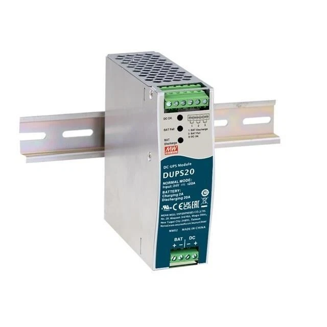 Модуль бесперебойного постоянного тока Mean Well серии DUPS20 DIN 20 А - Изображение 1 из 1