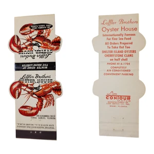 Libro de fósforos Loffler Brothers Oyster House Coral Gables años 60 diseño langosta - Imagen 1 de 1