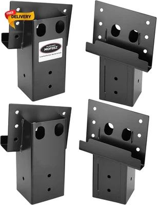 4 Pack 4x4 Compound Angle Brackets for Deer Stand Hunting Blind Shooting - Image 1 of 4