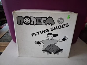 BOREEM Flying Shoes With Lockin Rollerskate Wheels In Sole. Size Kids 12. RARE!! - Picture 1 of 6