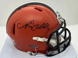 Nick Chubb Autographed Cleveland Browns Speed Mini Helmet BAS W - Picture 1 of 2