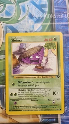 Pokemon German Sleima ( Grimer ) 57/82 Team Rocket Vintage Card 2000 NM/LP - Image 1 of 2