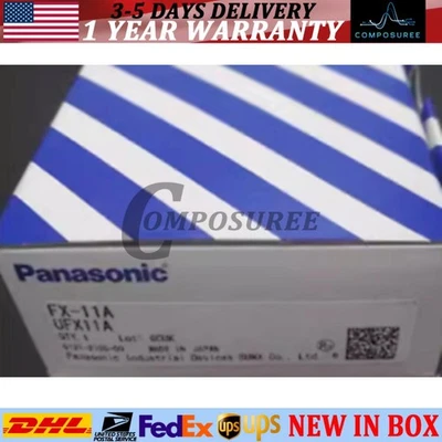 US Free TAX New PANASONIC SUNX FX-11A Fiber Optic Sensor - Image 1 of 4