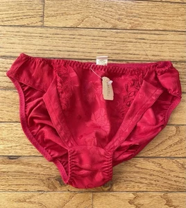 Bragas de jacquard satinado brillante vintage Victoria Secret talla pequeña NUEVAS - Imagen 1 de 6