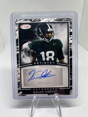 2022 Sage Artistry Kalon Gervin Rookie Auto - Image 1 of 2