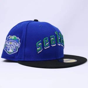 NWT 1/4 Blue Seattle Mariners 2023 All Star Game 59fifty New Era Fitted Hat Cap - Picture 1 of 6