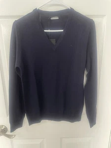 SUÉTER DE GOLF TEJIDO CON CUELLO EN V AMAYA Medio Azul Marino J Lindeberg High End Golf Para Mujer Nuevo con Etiquetas - Imagen 1 de 12