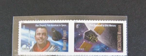 US stamps, #4527-28 Alan Shepard in Space, Mercury Forever stamps pair - Picture 1 of 1
