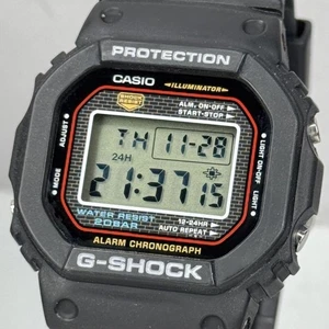 CASIO DW-5000-1JF G-Shock DW-5000C Reprint Model Watch Square Black Digital - Picture 1 of 24
