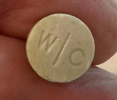 Vintage TINY Medical Clonazepam Tie Tack Lapel Pin Tablet - Image 1 of 3