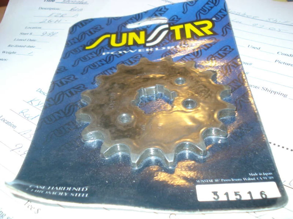 SUN STAR SPROCKET YFZ350 TECATE 31516 FRT SPROCKET - Image 1 of 1