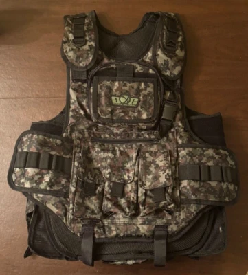 GXG Chaleco Táctico Paintball Protector de Pecho Pod Pack Tanque Bolsa Camuflaje Foto 1 de 2