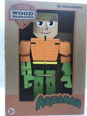 Aquaman Wood Warriors 8 pulgadas de alto DC Comics Posable Serie 1 PPW 11430 ¡NUEVO! Foto 1 de 4