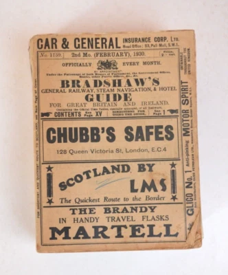 Bradshaws Railway Guide Timetable 2nd February 1930 - Image 1 of 4