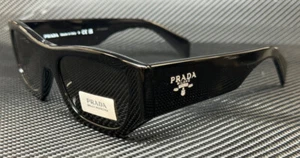 PRADA PR A01S 16K08Z Black Dark Grey Unisex 53 mm Sunglasses - Picture 1 of 5
