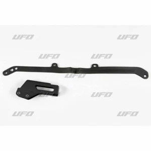Yamaha YZF 250-450 2005 Kit Slitta + Cruna Catena Nero Ufo Chain Guide - Imagen 1 de 2