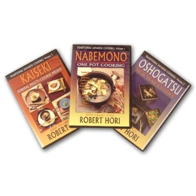 3 DVD Set Traditional Japanese Cooking How To: Kaiseki, Oshogatsu, Nabemono - Image 1 of 4