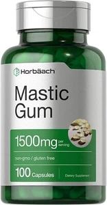  Mastic Gum 1500mg | 100 Capsules | Non-GMO & Gluten Free | by Horbaach - Picture 1 of 7