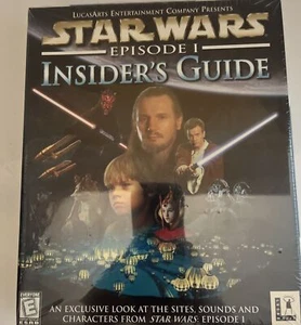 Star Wars Episode 1 Insiders Guide-Windows 95/98 Brand New Sealed Plastic Damage - Picture 1 of 3