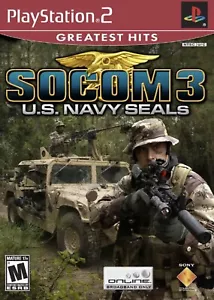SOCOM 3: US Navy SEALs (Sony PlayStation 2, 2005) Greatest Hits Etichetta Rossa - Foto 1 di 1