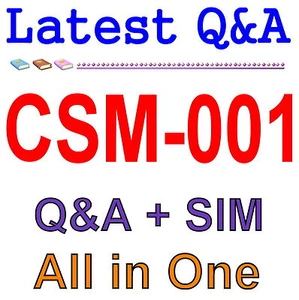 GAQM Certified Scrum Master (CSM) CSM-001 Exam Q&A+SIM - Picture 1 of 1