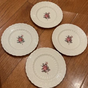 Plato de pan y mantequilla 4 Spode Billingsley Rose 6” - Imagen 1 de 8