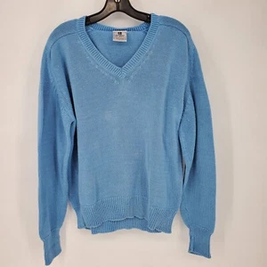 Suéter vintage Norsport cuello en V para hombre tejido grande manga larga - Imagen 1 de 13