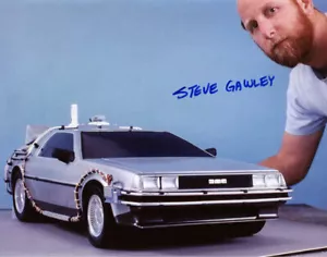 FOTO FIRMATA STEVE GAWLEY 11x14 DELOREAN RITORNO AL FUTURO BTTF BECKETT BAS - Foto 1 di 3