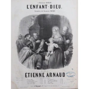 ARNAUD Étienne L'Enfant Dieu Chant Piano ca1860 - Imagen 1 de 4
