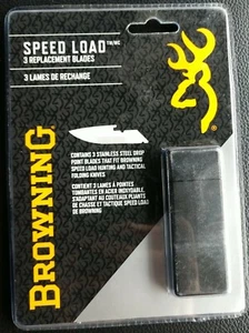 Browning Speed Load Knife Replacement Drop Point Blades 3 blades New - Picture 1 of 2