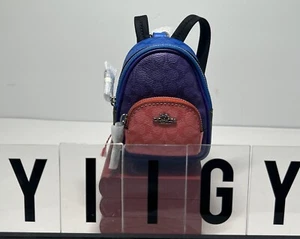 πΌπ¦ Coach CA030 πΌπ¦ Mini Zaino Borsa Charm Portachiavi Firma Tela πΌD31*3 - Foto 1 di 7