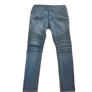 BALMAIN PARIS mens distressed moto jeans Made in Italy sz 32X32 - Picture 1 of 14