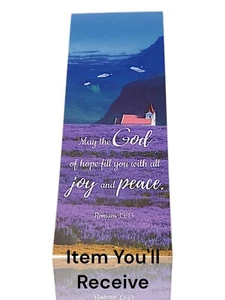 Double Sided Print Bible Verse Bookmark with Full Scripture, (2.4” x 6.1”) - Bild 1 von 7
