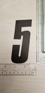 Answer Black # 5 race plate number 4 1/2" mid school BMX GT Haro Redline SE - Picture 1 of 1
