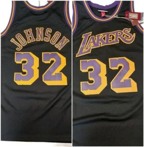 Mitchell & Ness Size L Los Angeles Lakers 1984-85 Magic Johnson Swingman Jersey - Picture 1 of 8
