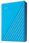 WD - My Passport USB 3.0 Portable Hard Drive, 4TB Blue