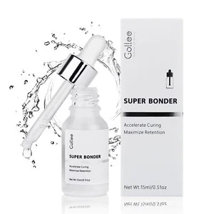 Gollee Lash Bonder Eyelash Extensions Adhesive Accelerator Lash Supplies 15ml - Picture 1 of 7