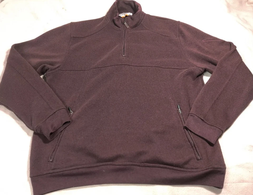 Callaway Sweater Mens Extra Large Red Fleece Quarter Zip Up Pullover Golf Casual - Image 1 of 4