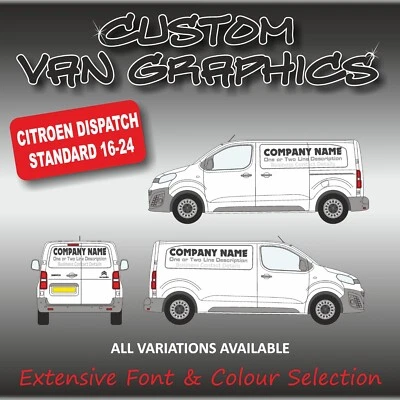 Van Grafik Schild Schrift Fahrzeug Schriftzug Schilder Citroen Dispatch Standard 24 - Bild 1 von 4