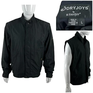 Dryjoys FootJoy Herren große Jacke durchgehender Reißverschluss Golf wandelbar schwarz Polyester gebraucht, in einwandfreiem Zustand - Bild 1 von 12
