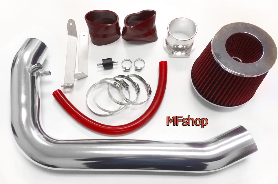 Red For 1995-1998 Nissan 240sx S14 Silvia 2.4L Air Intake System Kit + Filter - Imagem 1 de 1