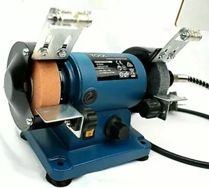 Bench Grinder Var.Speed,W/2 Grinding & 2 Polishing Disc & Flexible Shaft &10 Acc - Picture 1 of 10