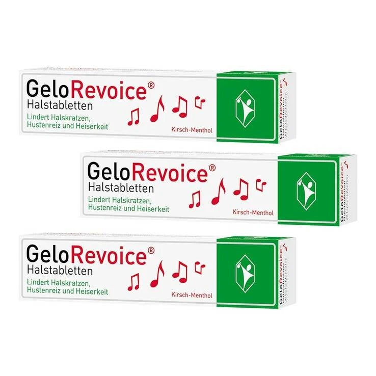 GeloRevoice Halstabletten Kirsch-Menthol bei Heiserkeit & Stimmverlust · 3x20 St
