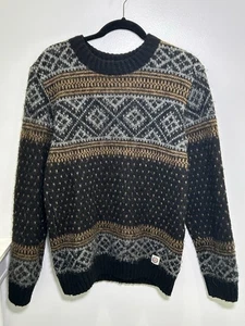 Icewear Icelandic Petur Men's Crewneck Nordic Sweater Fair Isle Wool Size Small - Picture 1 of 13