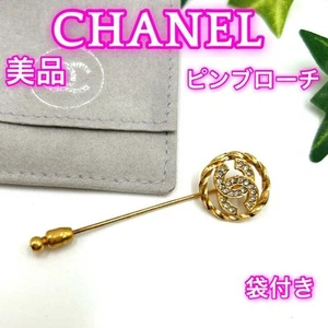 Chanel Coco Mark Pin Brooch Rhinestone - Picture 1 of 8