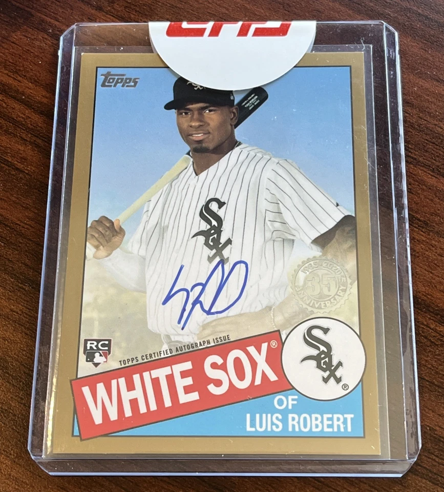 2020 Luis Robert Topps Anniversary Gold 1985 On-card Auto RC #’d /50 - Sealed! - Image 1 of 3