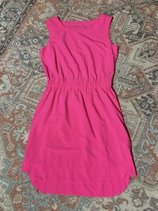 Athleta Astra Womens Paradise Pink Sleeveless Elastic Dress Cool Size 4 - Picture 1 of 7